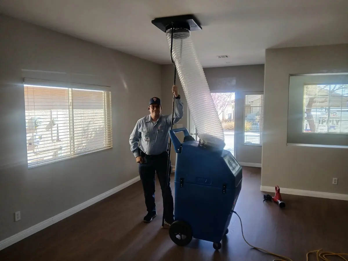Professional Dryer Vent Cleaning work inside a Vienna home